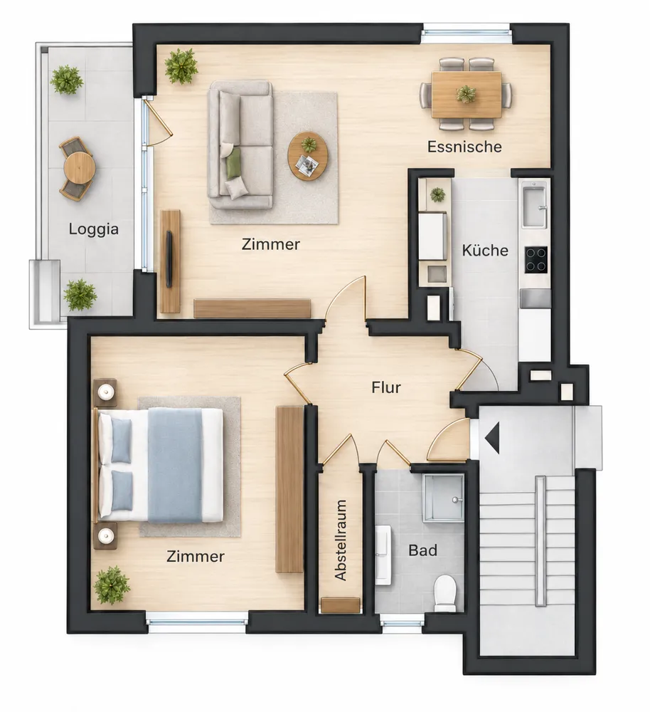 3 room apartment with 66 m² in Berlin – Photo 1