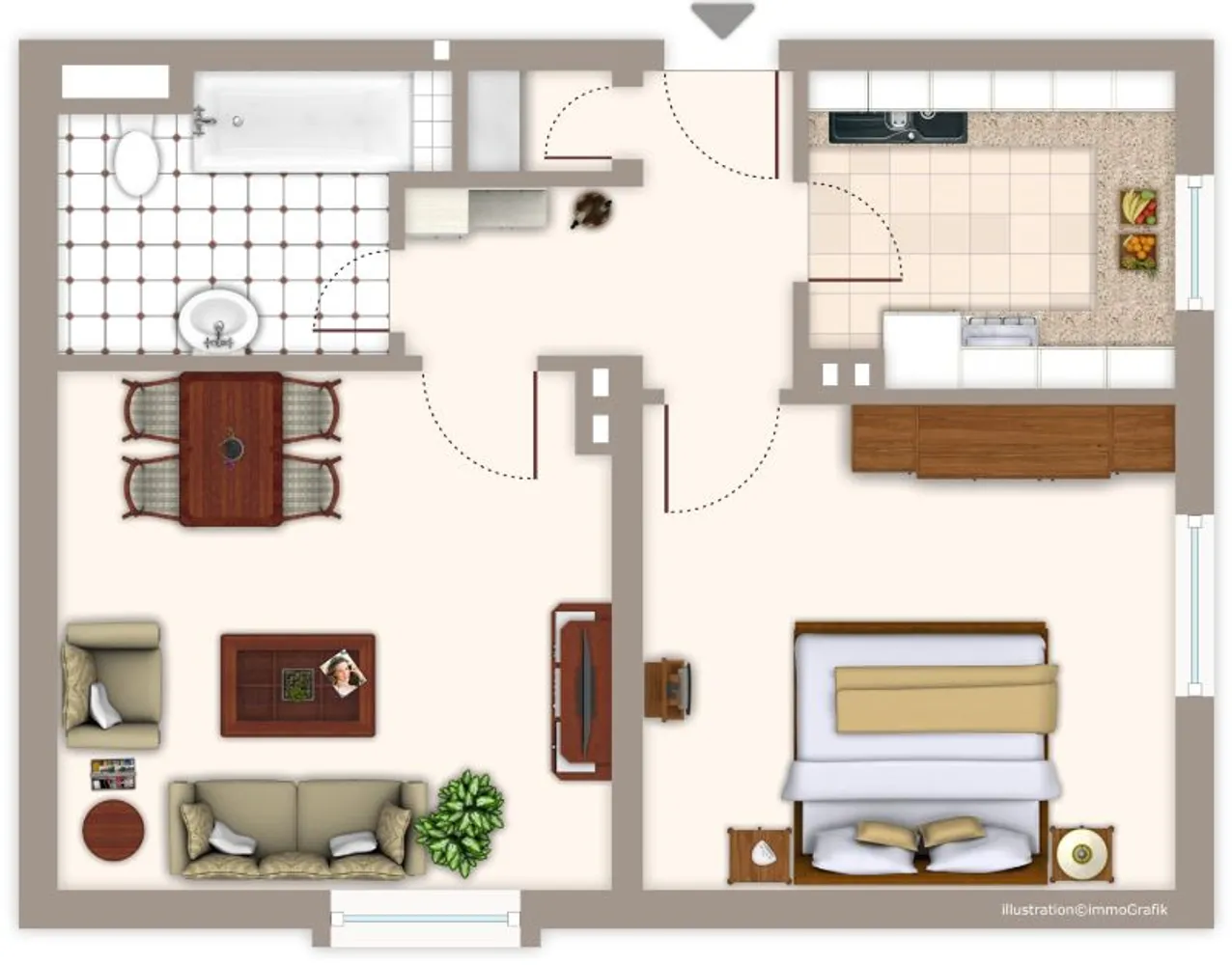 2 Zimmer Wohnung mit 51 m² in Mönchengladbach – Bild 2