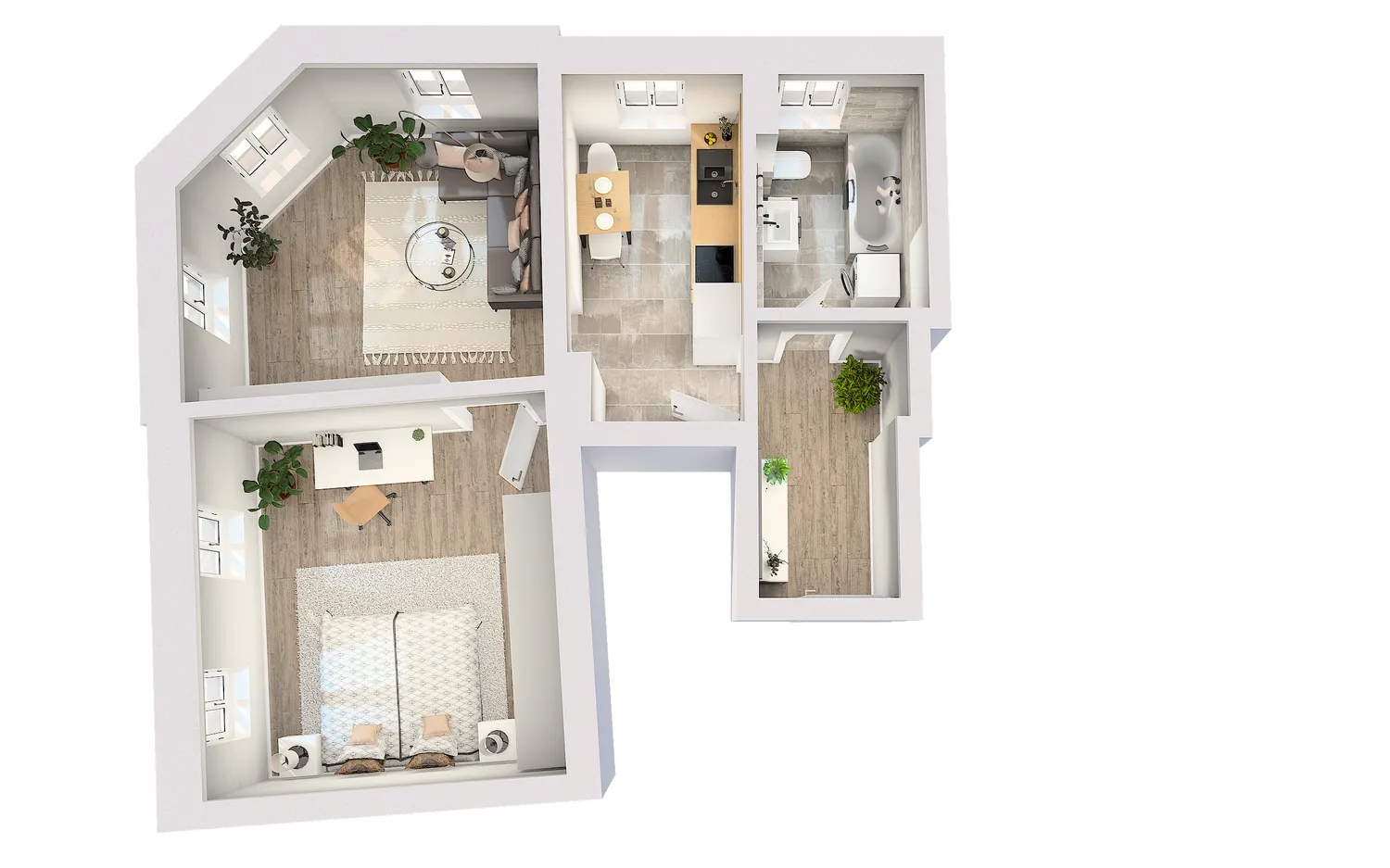 2 Zimmer Wohnung mit 62 m² in Dresden – Bild 2