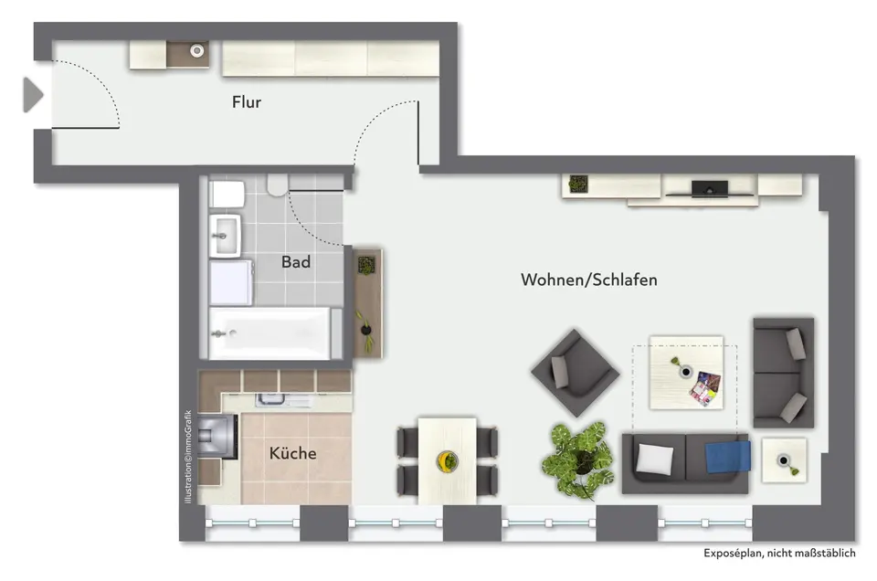 2 Zimmer Wohnung mit 52 m² in Dresden – Bild 8