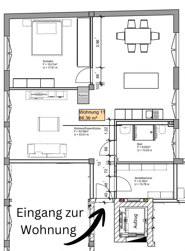 3 room apartment with 86 m² in Pirmasens – Photo 3