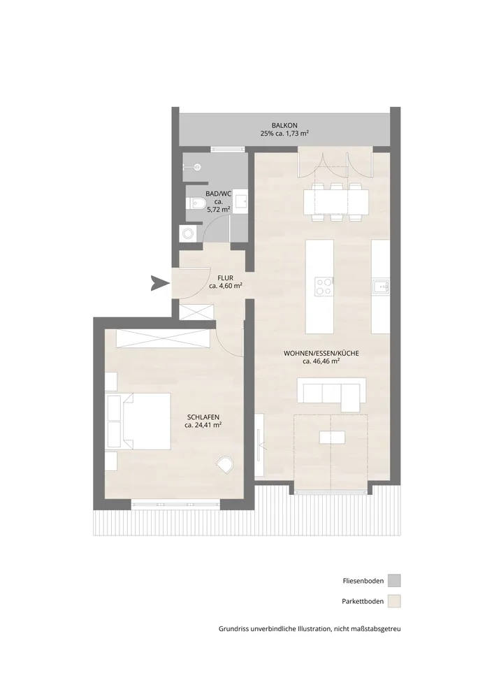 2 Zimmer Wohnung mit 79 m² in Stuttgart – Bild 2