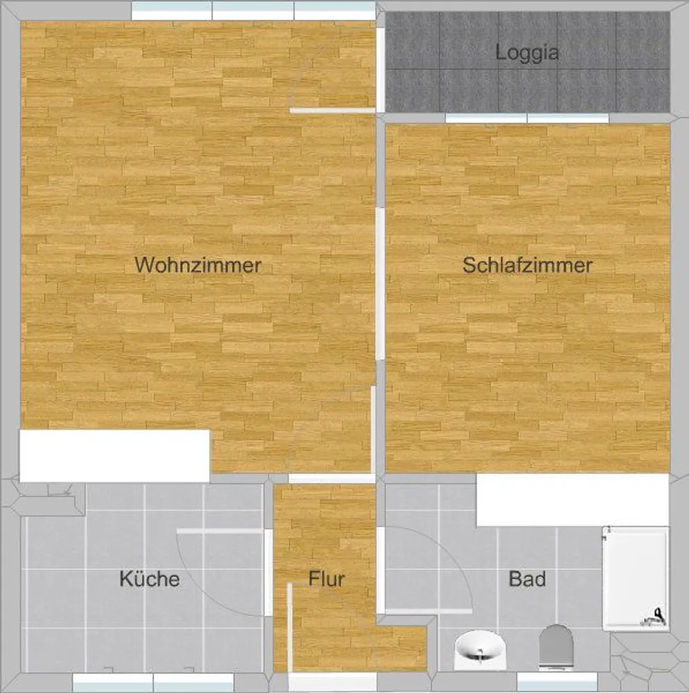 2 Zimmer Wohnung mit 44 m² in Freiburg im Breisgau – Bild 7