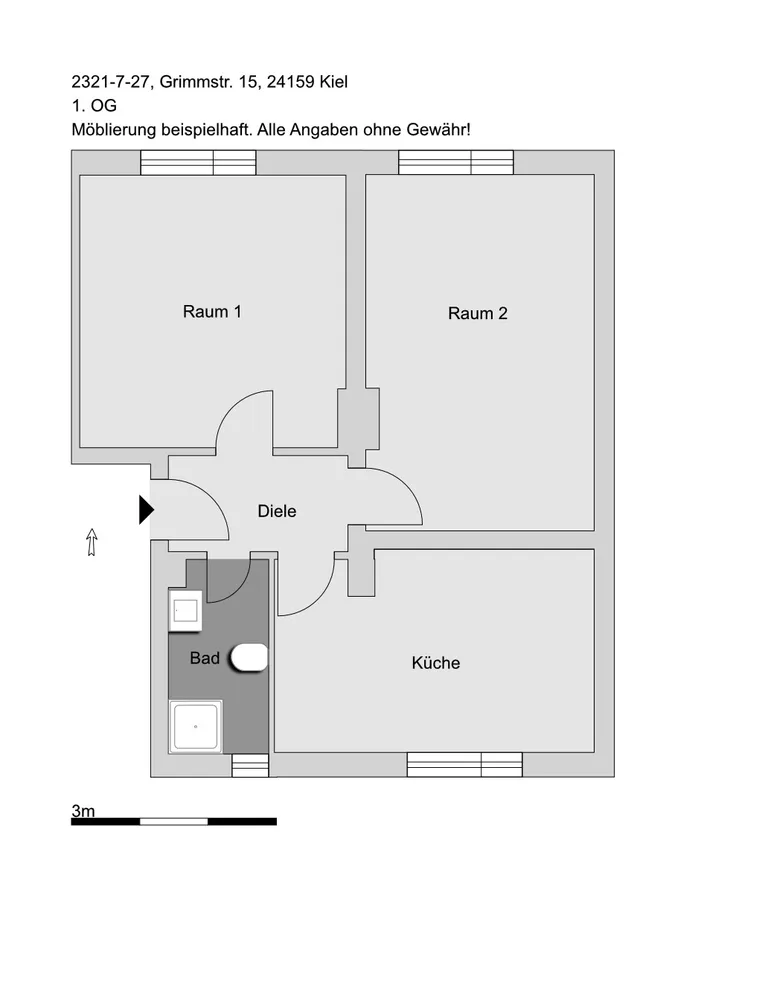 2 Zimmer Wohnung mit 58 m² in Kiel – Bild 4