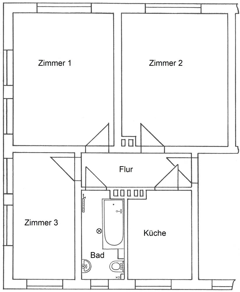 3 Zimmer Wohnung mit 63 m² in Krefeld – Bild 3