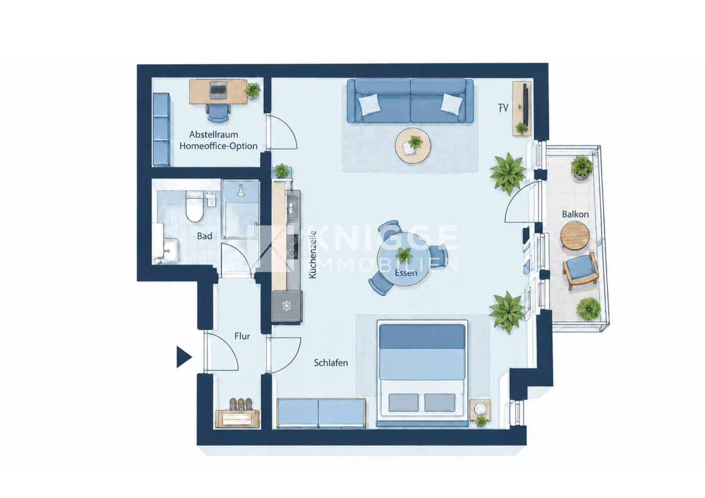 1 Zimmer Wohnung mit 54 m² in Bergisch Gladbach – Bild 3