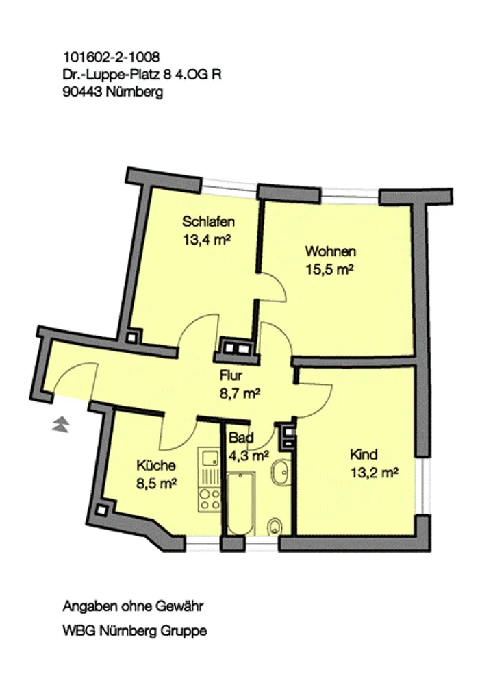3 Zimmer Wohnung mit 64 m² in Nürnberg – Bild 10