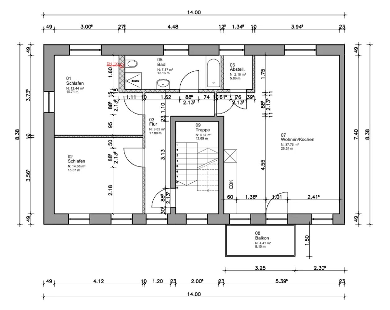 3 Zimmer Wohnung mit 88 m² in Leipzig – Bild 12