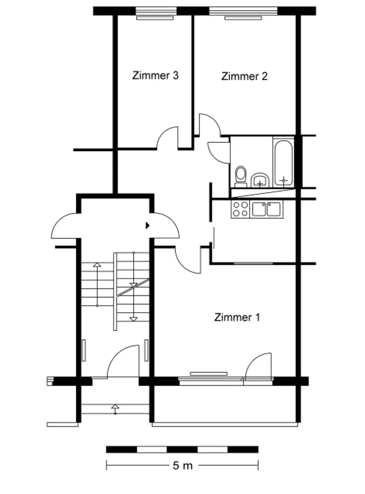 3 Zimmer Wohnung mit 63 m² in Berlin – Bild 2