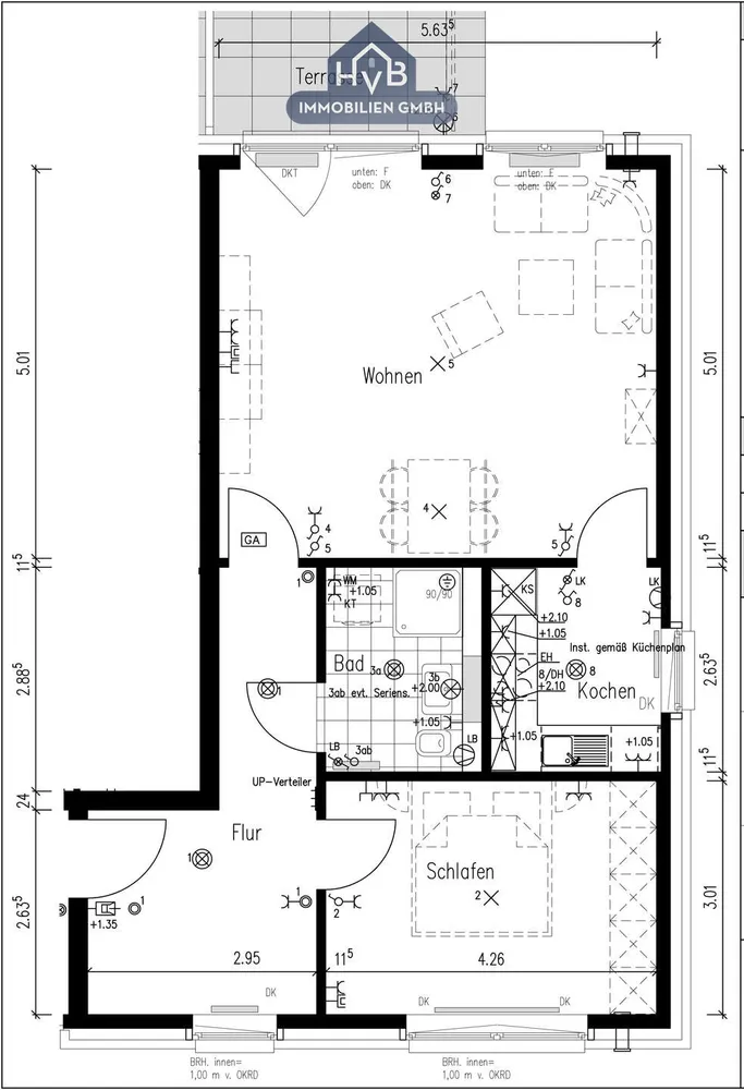 2 Zimmer Wohnung mit 65 m² in Rotenburg (Wümme) – Bild 5