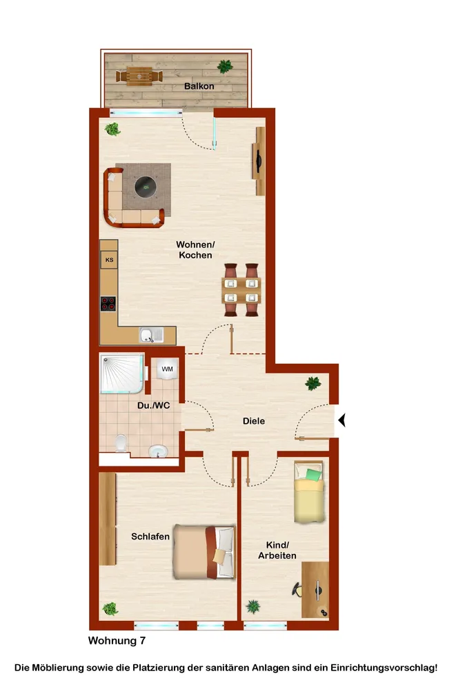 3 Zimmer Wohnung mit 76 m² in Euskirchen – Bild 2