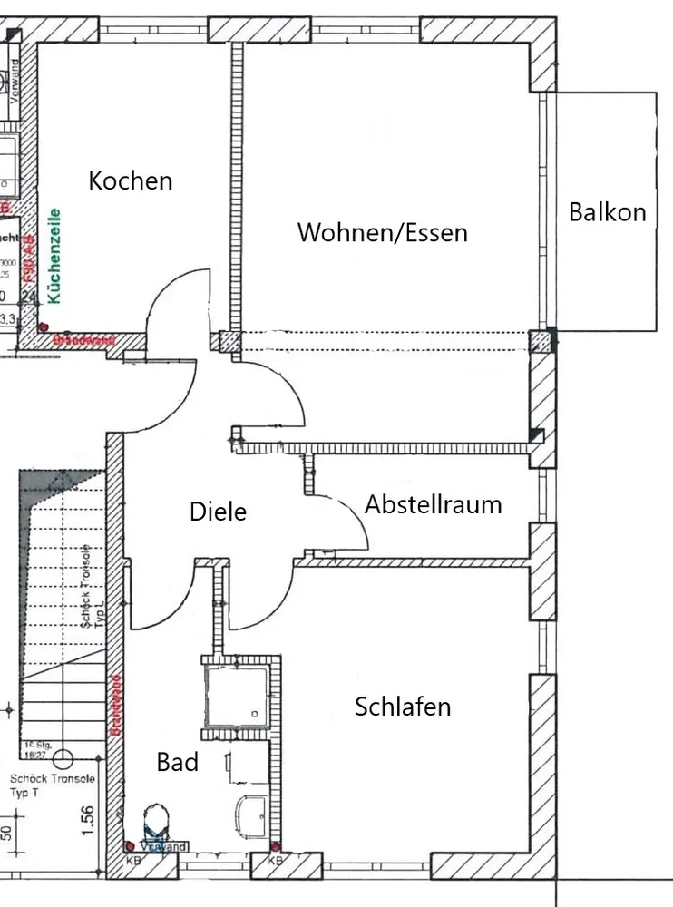 2 Zimmer Wohnung mit 69 m² in Siegen – Bild 1