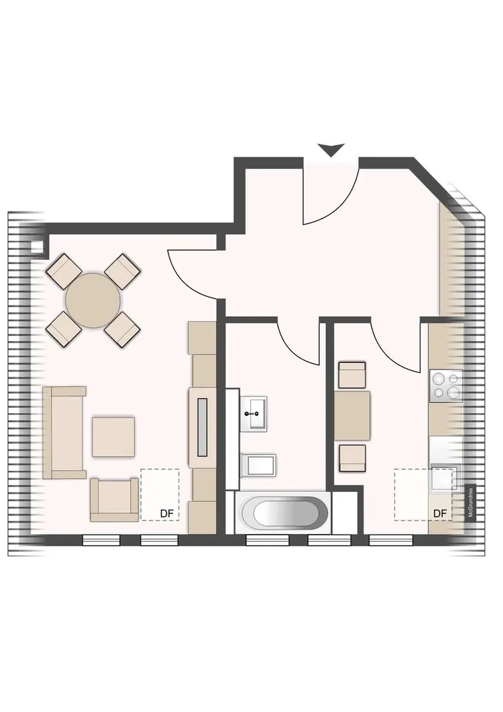 1 Zimmer Wohnung mit 41 m² in Leipzig – Bild 2