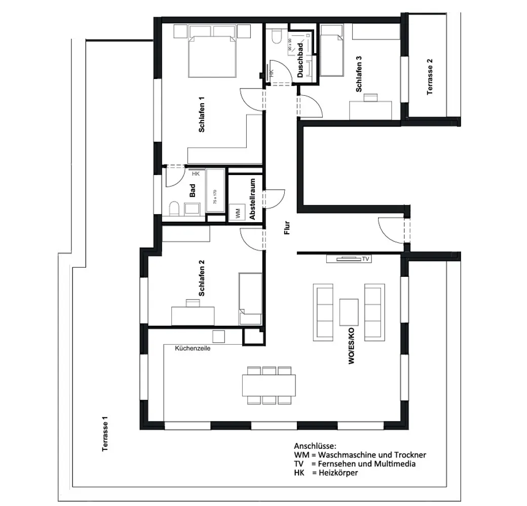 4 Zimmer Wohnung mit 166 m² in Berlin – Bild 3