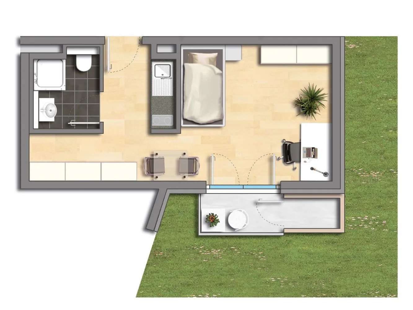 1 Zimmer Wohnung mit 25 m² in Stuttgart – Bild 9