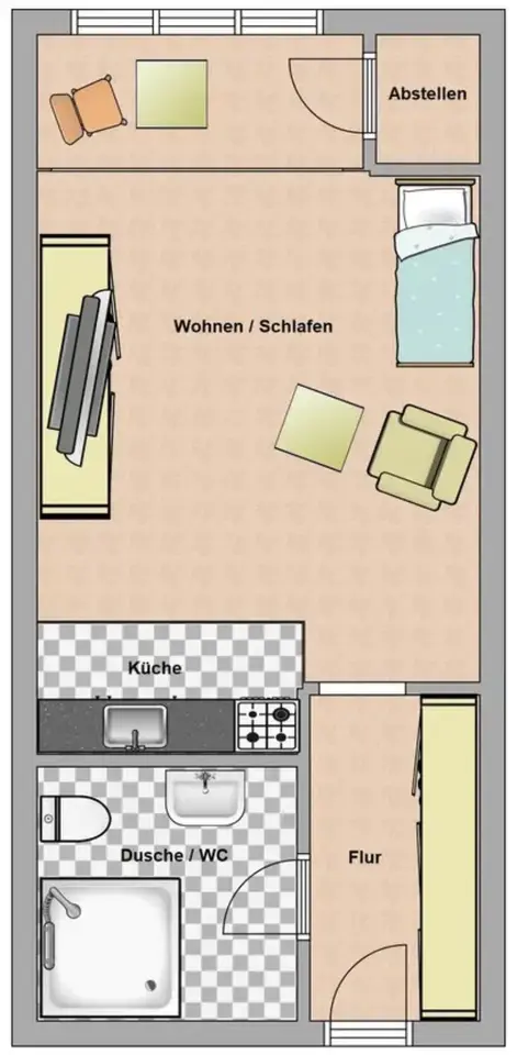 Studio mit 25 m² in Suhl – Bild 6