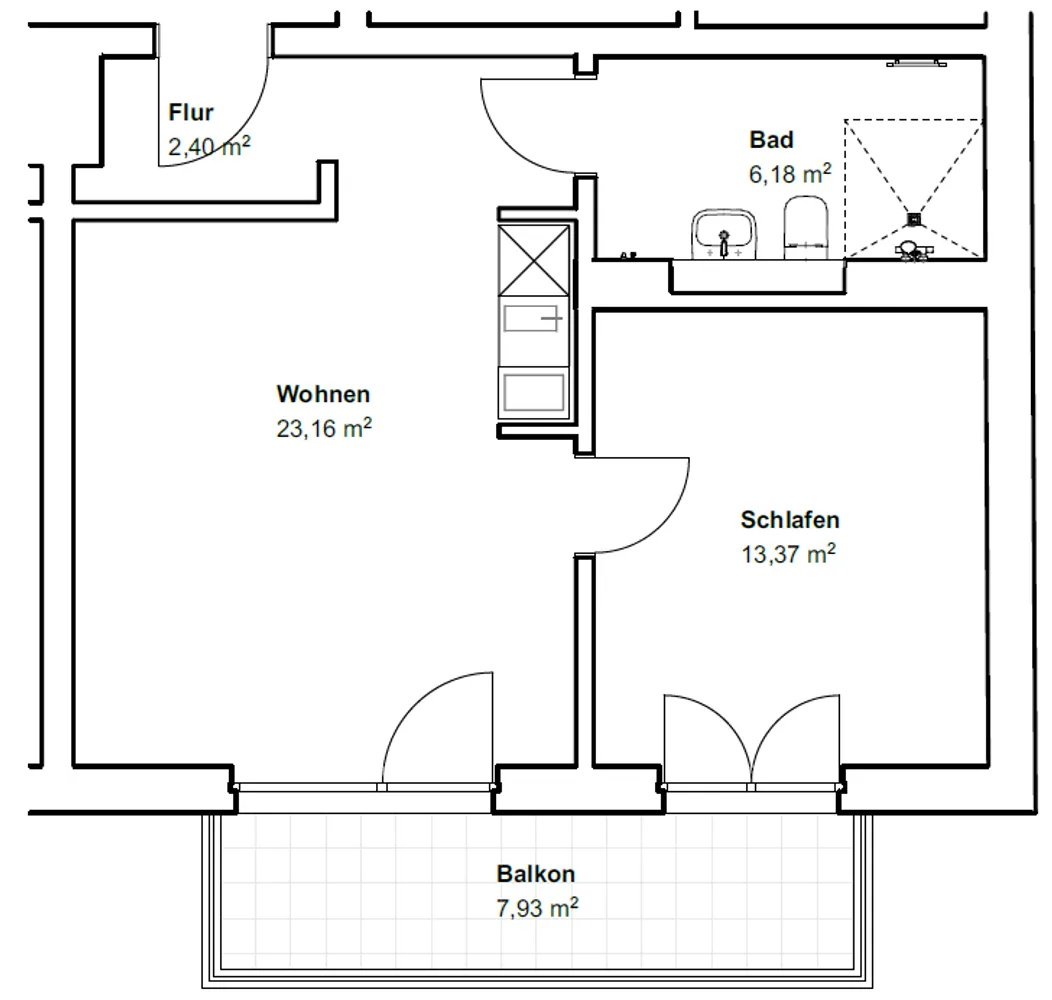 2 Zimmer Wohnung mit 49 m² in Berlin – Bild 7