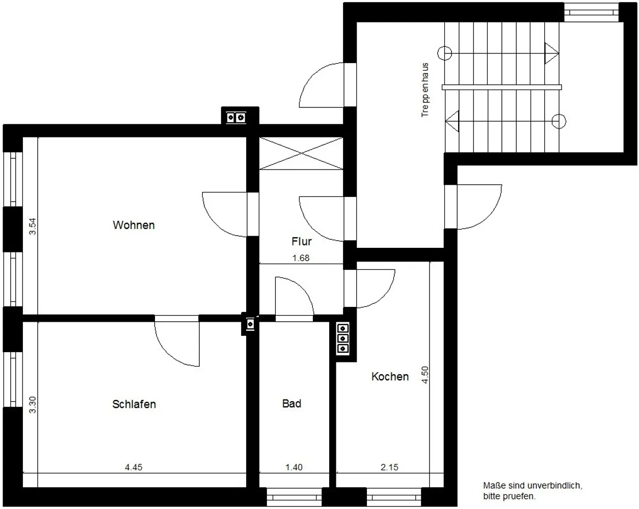 2 Zimmer Wohnung mit 54 m² in Nordhausen – Bild 3