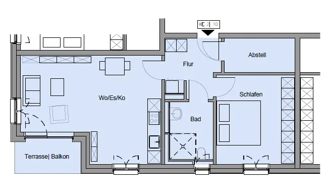 2 Zimmer Wohnung mit 70 m² in Marl – Bild 5