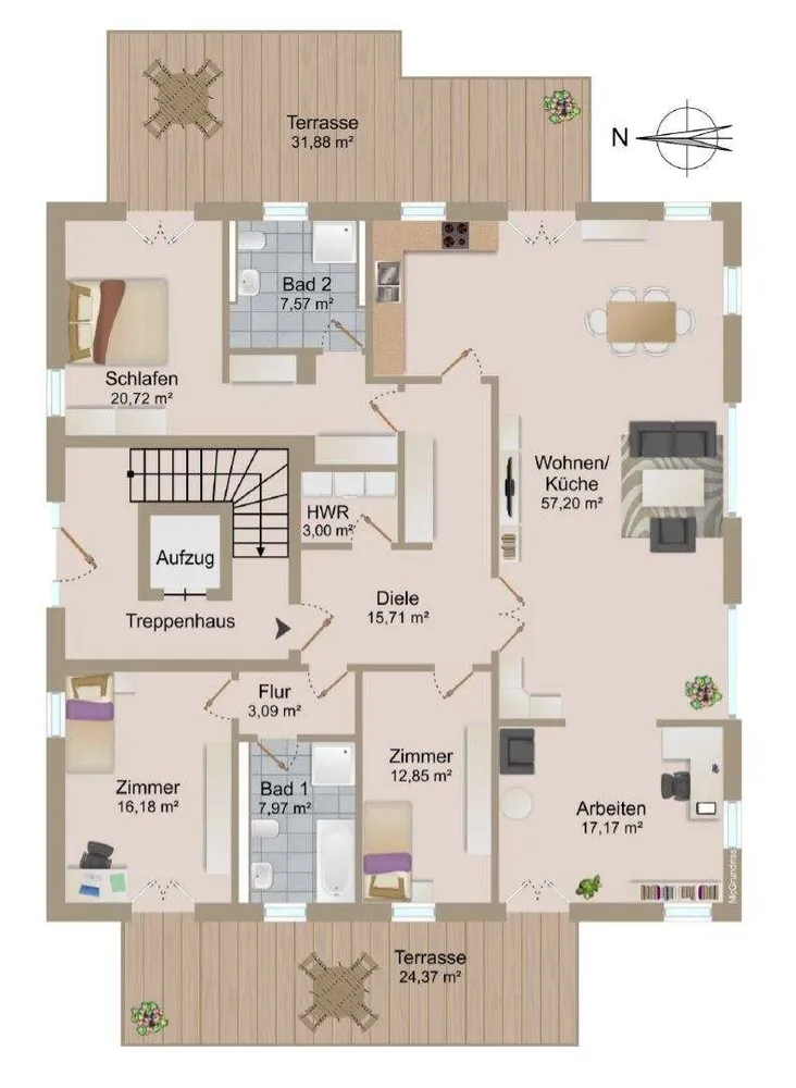 5 Zimmer Wohnung mit 171 m² in Hamburg – Bild 10