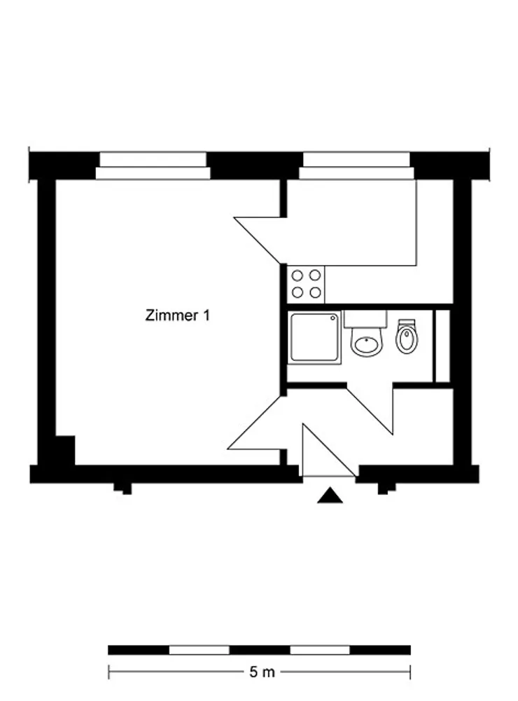 1 room apartment with 29 m² in Berlin – Photo 4