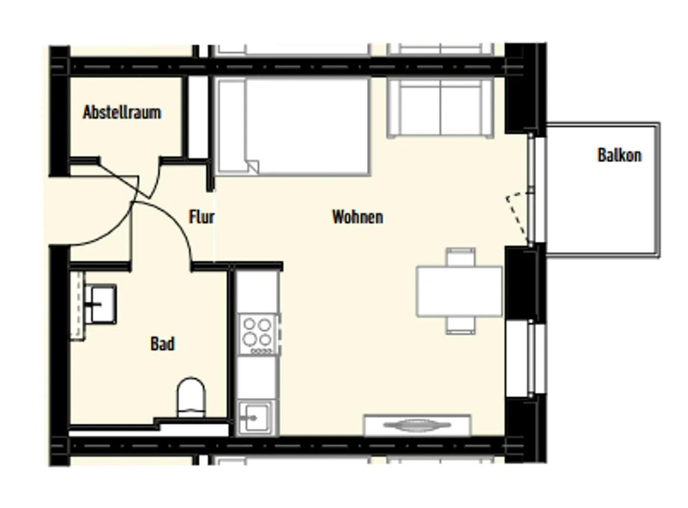 1 Zimmer Wohnung mit 34 m² in Münster – Bild 10