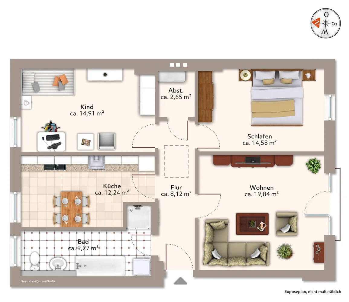 3 Zimmer Wohnung mit 82 m² in Magdeburg – Bild 10