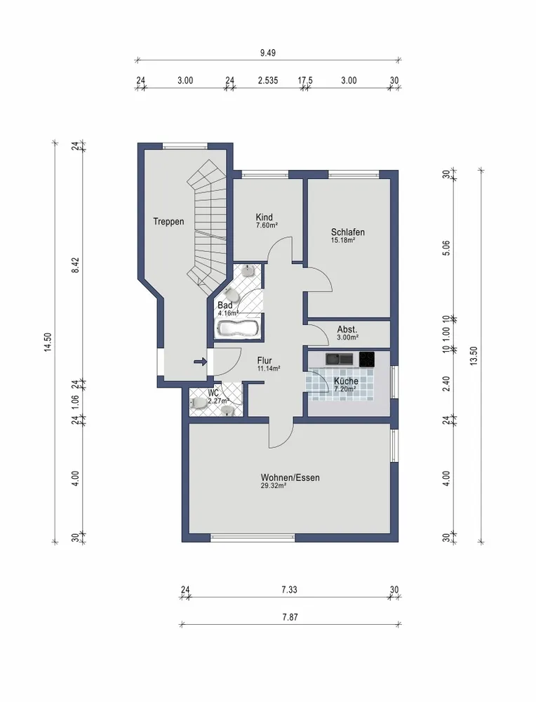 3 Zimmer Wohnung mit 73 m² in Pforzheim – Bild 12
