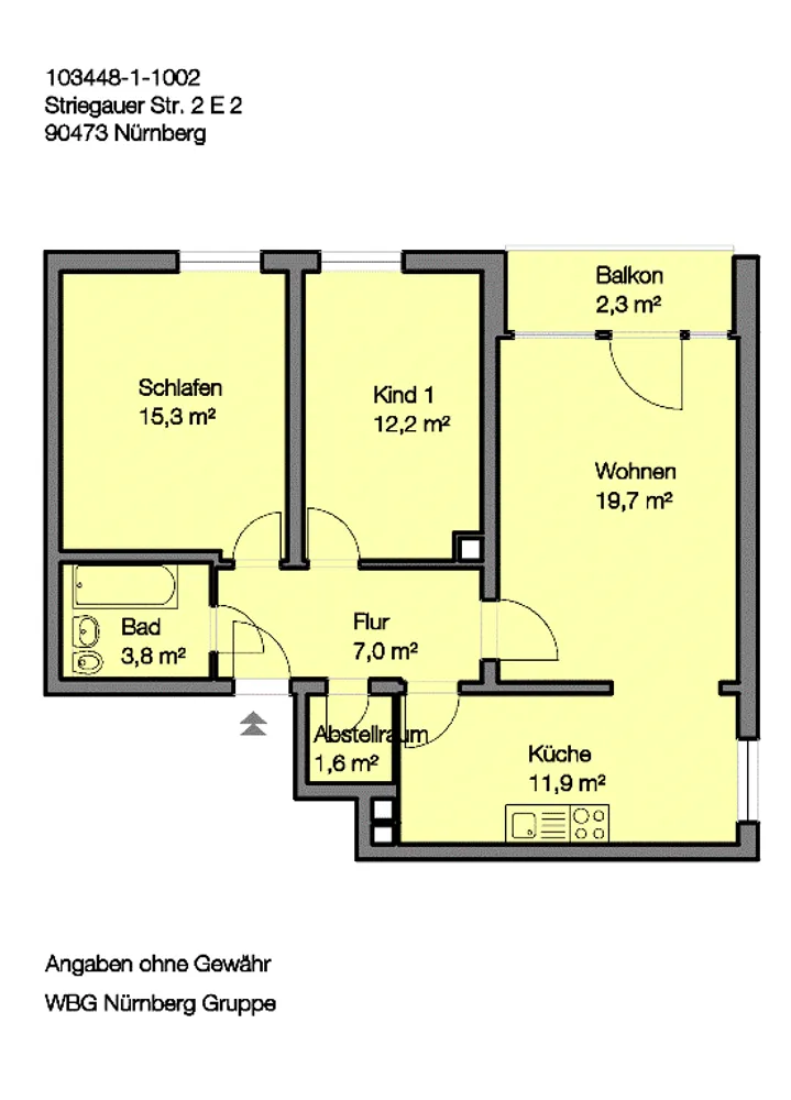 3 Zimmer Wohnung mit 74 m² in Nürnberg – Bild 9