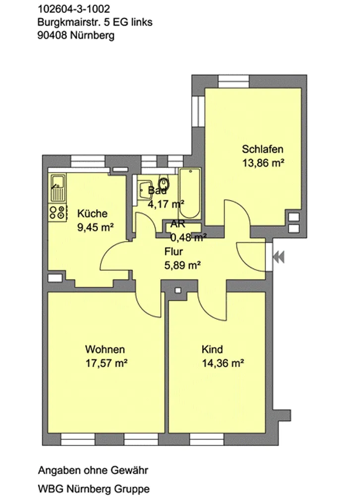 3 Zimmer Wohnung mit 70 m² in Nürnberg – Bild 8