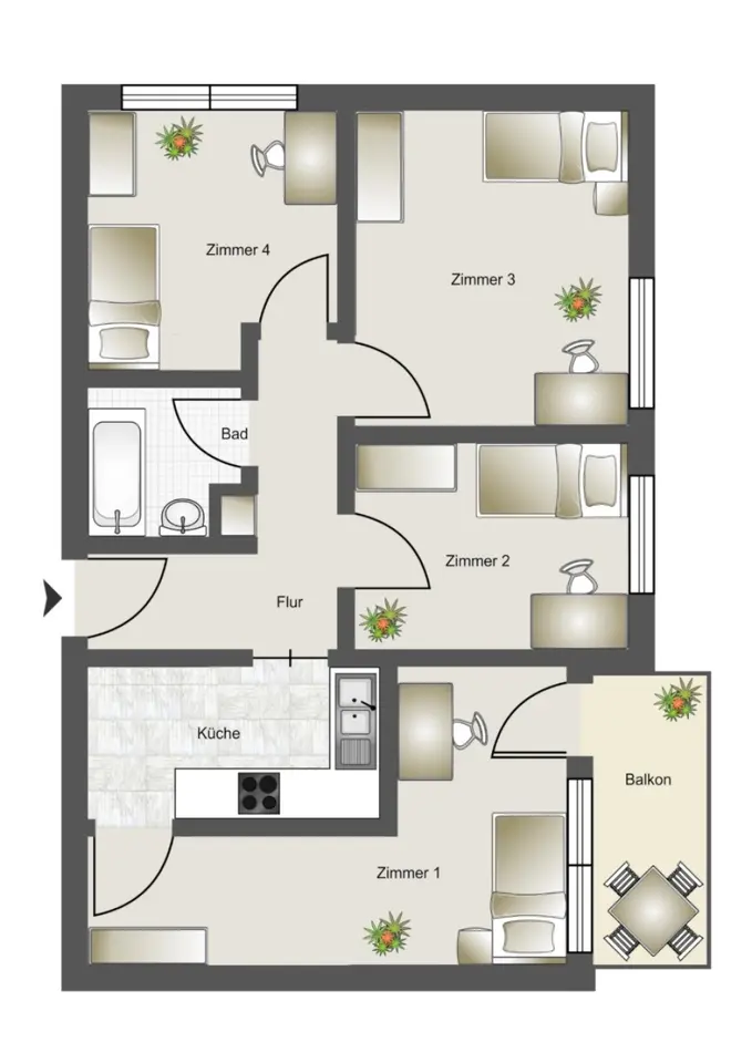 WG-Zimmer mit 30 m² in Starnberg – Bild 5