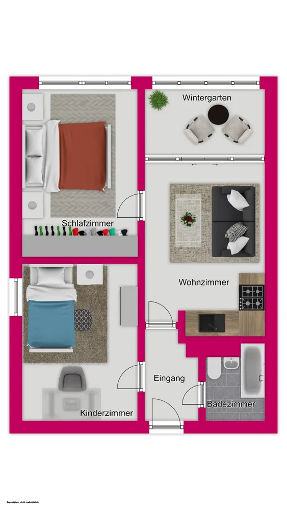 2 Zimmer Wohnung mit 65 m² in Erfurt – Bild 2