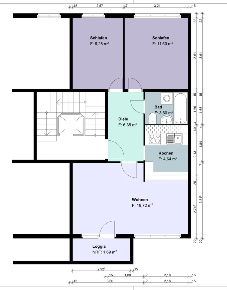 3 Zimmer Wohnung mit 57 m² in Halle (Saale) – Bild 7