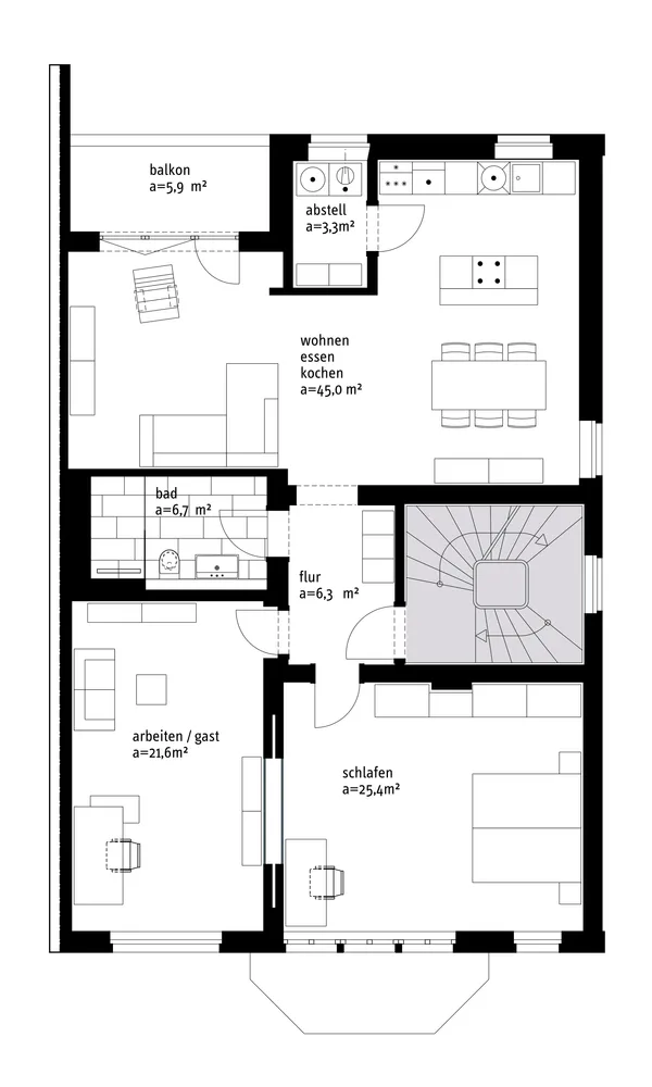 3 Zimmer Wohnung mit 111 m² in Düsseldorf – Bild 5