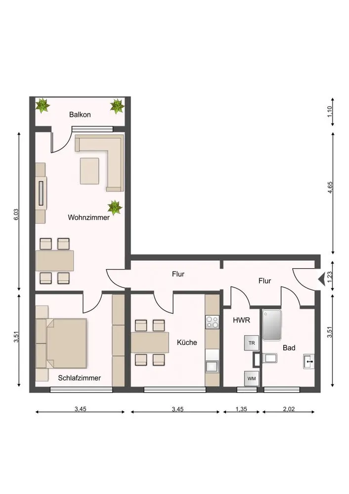 2 Zimmer Wohnung mit 66 m² in Magdeburg – Bild 6