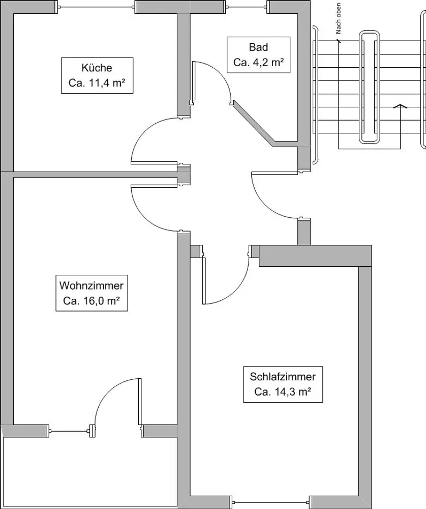 2 room apartment with 51 m² in Magdeburg – Photo 9