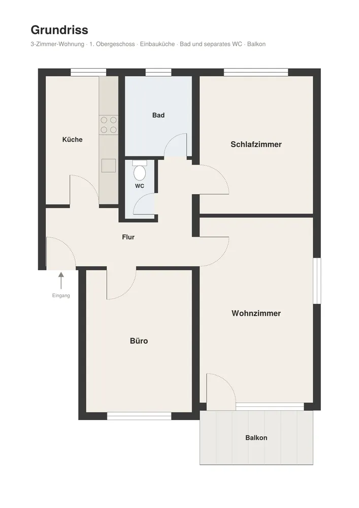 3 Zimmer Wohnung mit 78 m² in Heilbronn – Bild 6