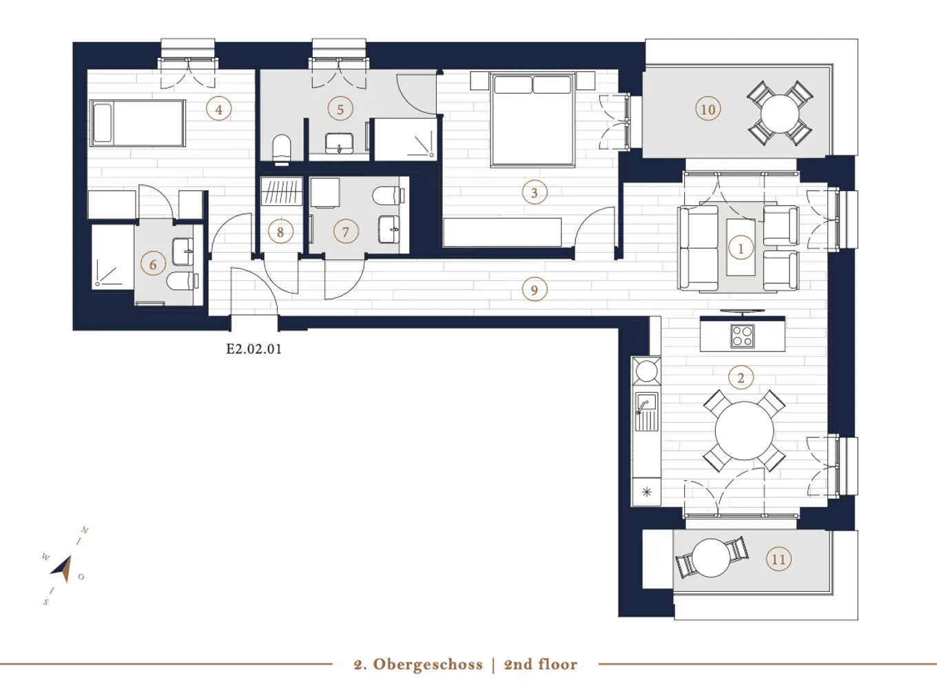3 room apartment with 85 m² in Frankfurt am Main – Photo 4