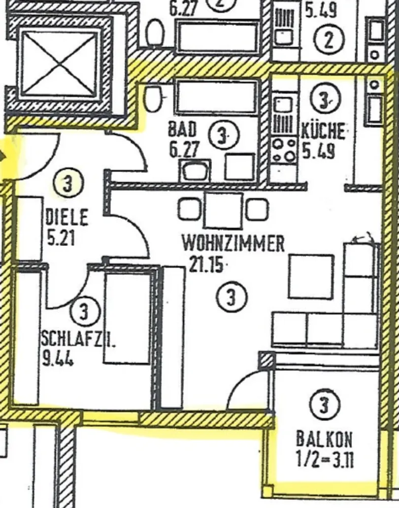 2 Zimmer Wohnung mit 50 m² in Augsburg – Bild 12