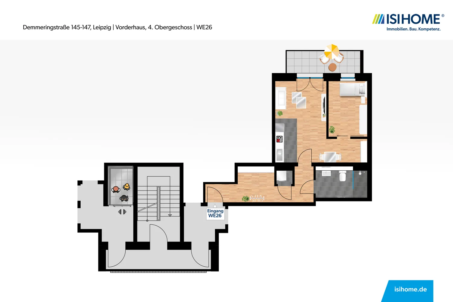 2 Zimmer Wohnung mit 55 m² in Leipzig – Bild 4