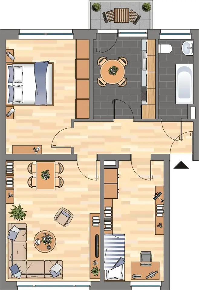 3 Zimmer Wohnung mit 74 m² in Wilhelmshaven – Bild 5