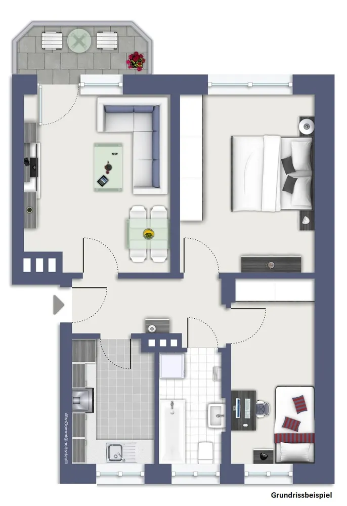 3 room apartment with 60 m² in Chemnitz – Photo 6