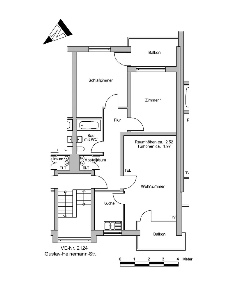 3 Zimmer Wohnung mit 72 m² in Bremen – Bild 2
