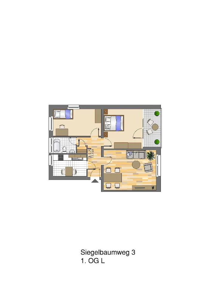 3 Zimmer Wohnung mit 68 m² in Dortmund – Bild 1