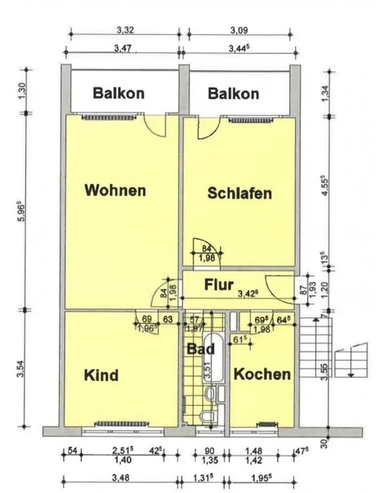 3 Zimmer Wohnung mit 66 m² in Köthen – Bild 7
