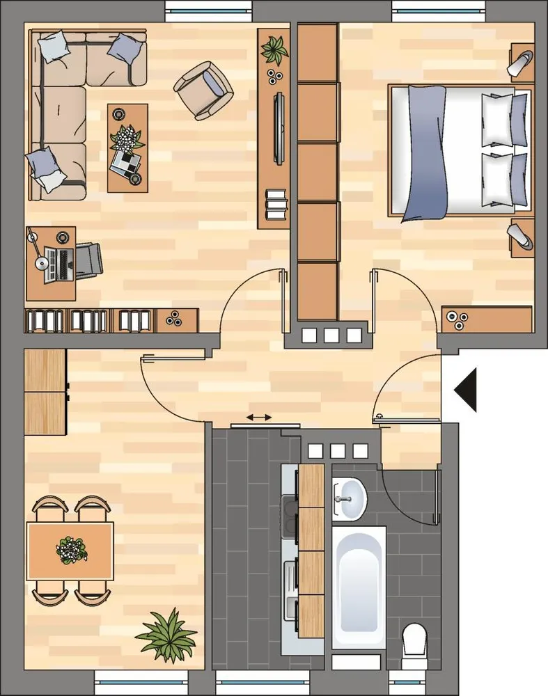 3 Zimmer Wohnung mit 51 m² in Kiel – Bild 4