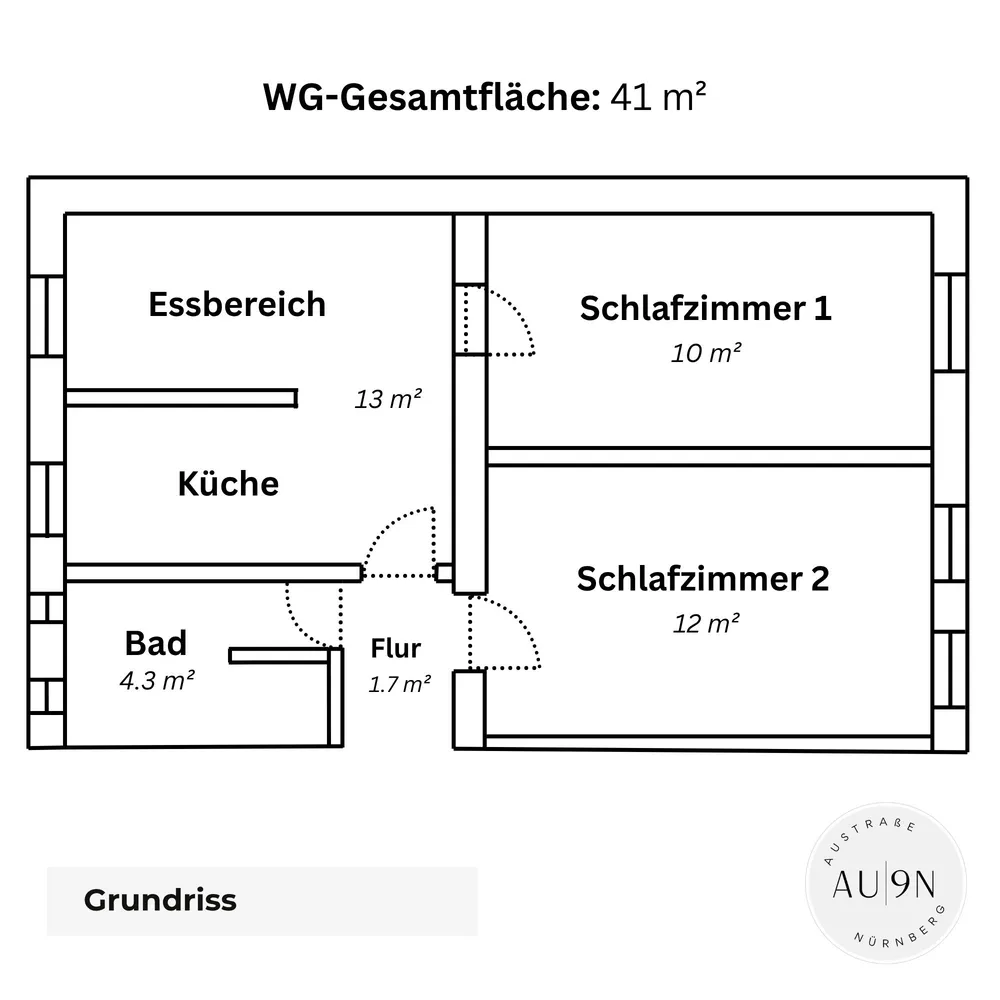 2 room apartment with 12 m² in Nuremberg – Photo 9