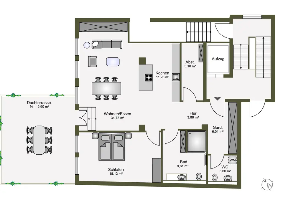 2 Zimmer Wohnung mit 102 m² in Starnberg – Bild 5