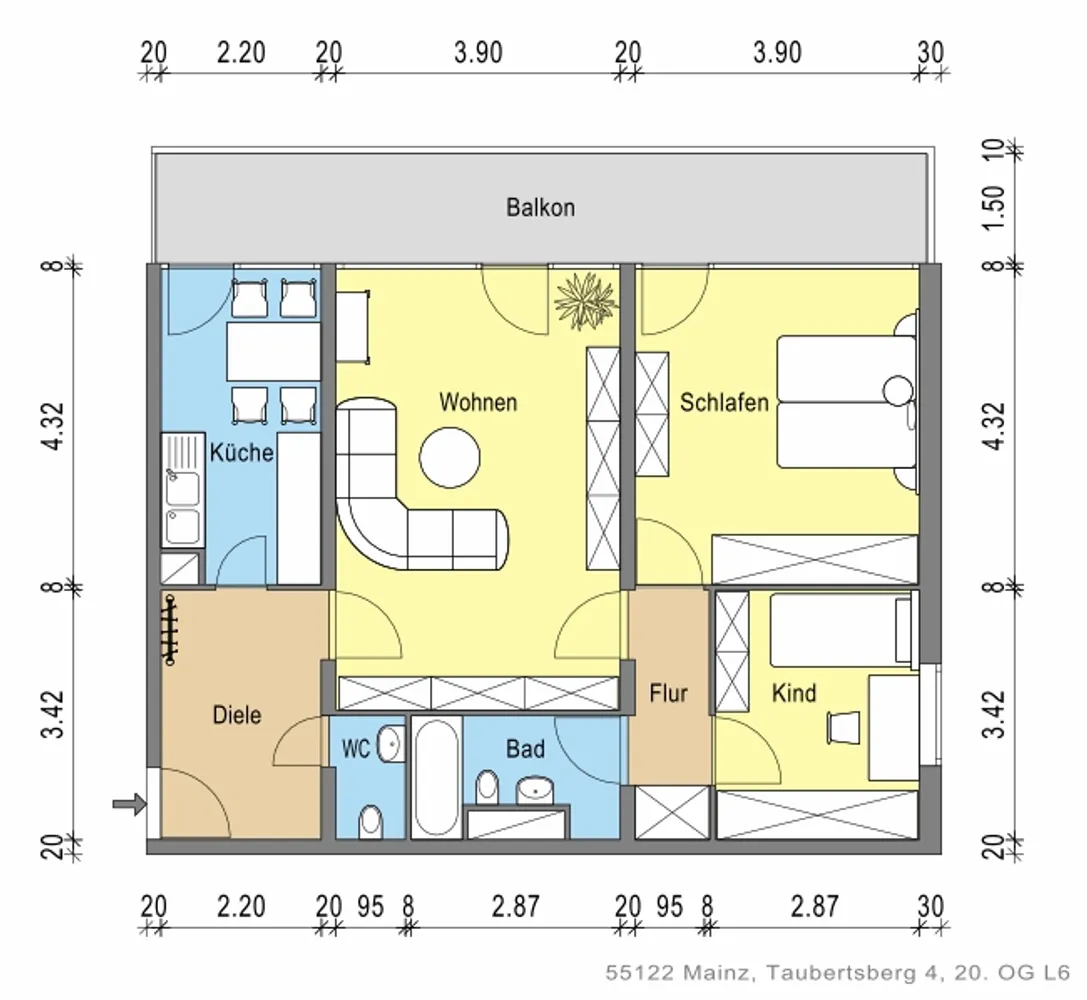 3 Zimmer Wohnung mit 84 m² in Mainz – Bild 6