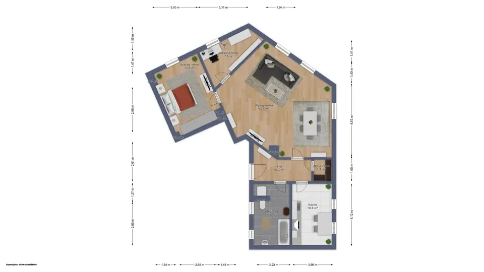 3 Zimmer Wohnung mit 96 m² in Halle (Saale) – Bild 10
